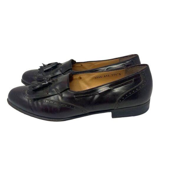 Salvatore Ferragamo mens Vintage wing tip oxfords US 11.5D BoxH brown - Picture 3 of 8